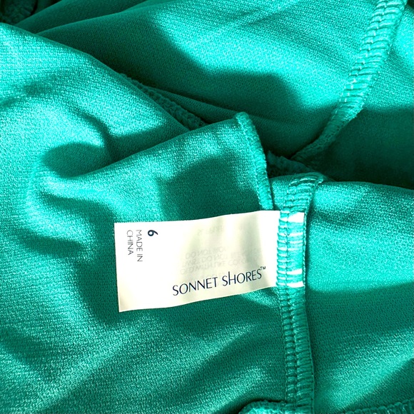 Sonnet Shores - Green Ruffle Sleeves Tankini Swimsuit With Removable Cups Size 6 - Picture 4 of 5